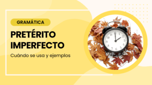 pretérito imperfecto