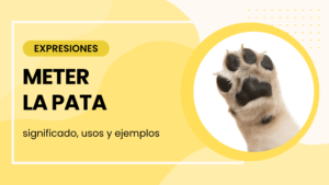 meter la pata