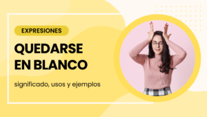 quedarse en blanco
