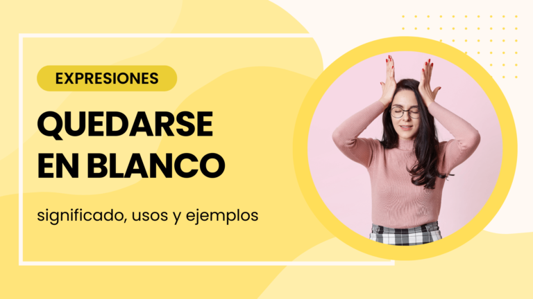 quedarse en blanco