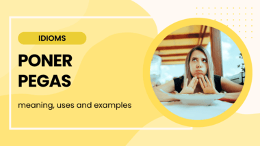 poner pegas meaning