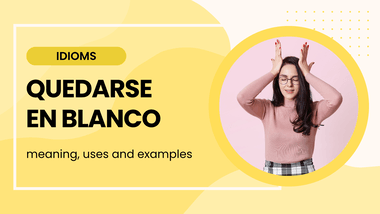 quedarse en blanco meaning