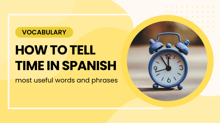 how to tell time in spanish